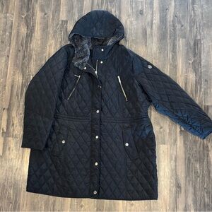Michael Kors Quilted Black Puffer Coat